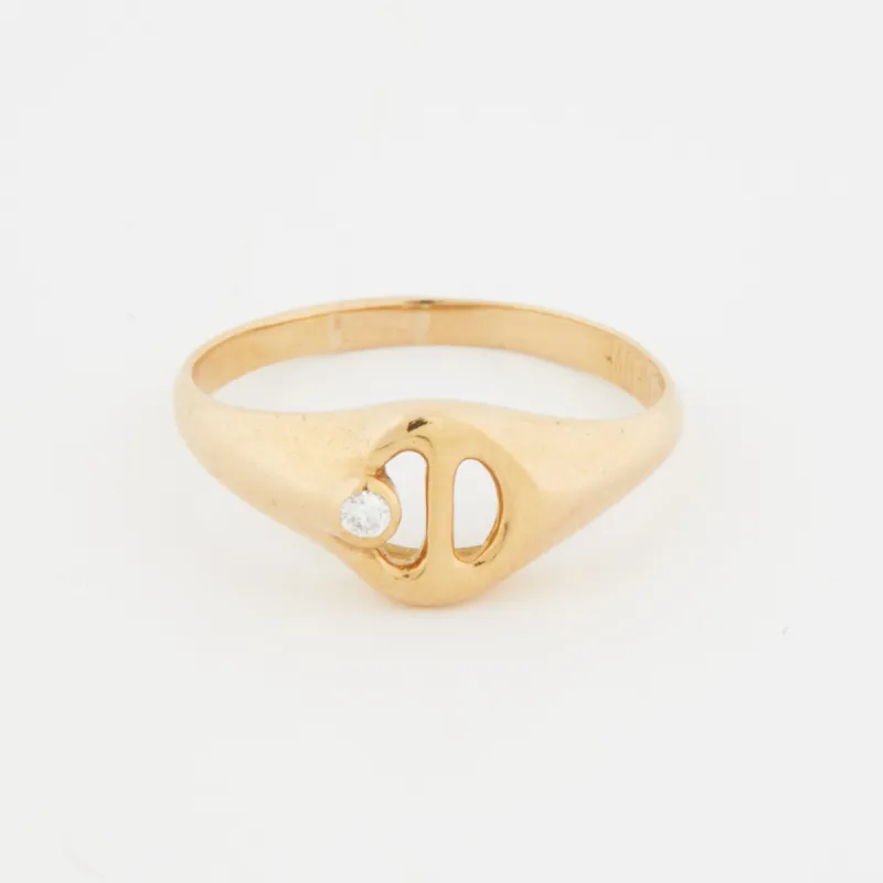 BAGUE OR JAUNE COLLECTION Catherine Deneuve made by 58 Facettes