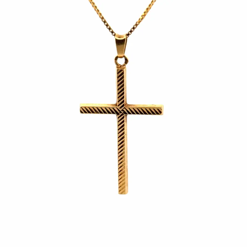 Pendentif Croix or jaune sold by 58 Facettes