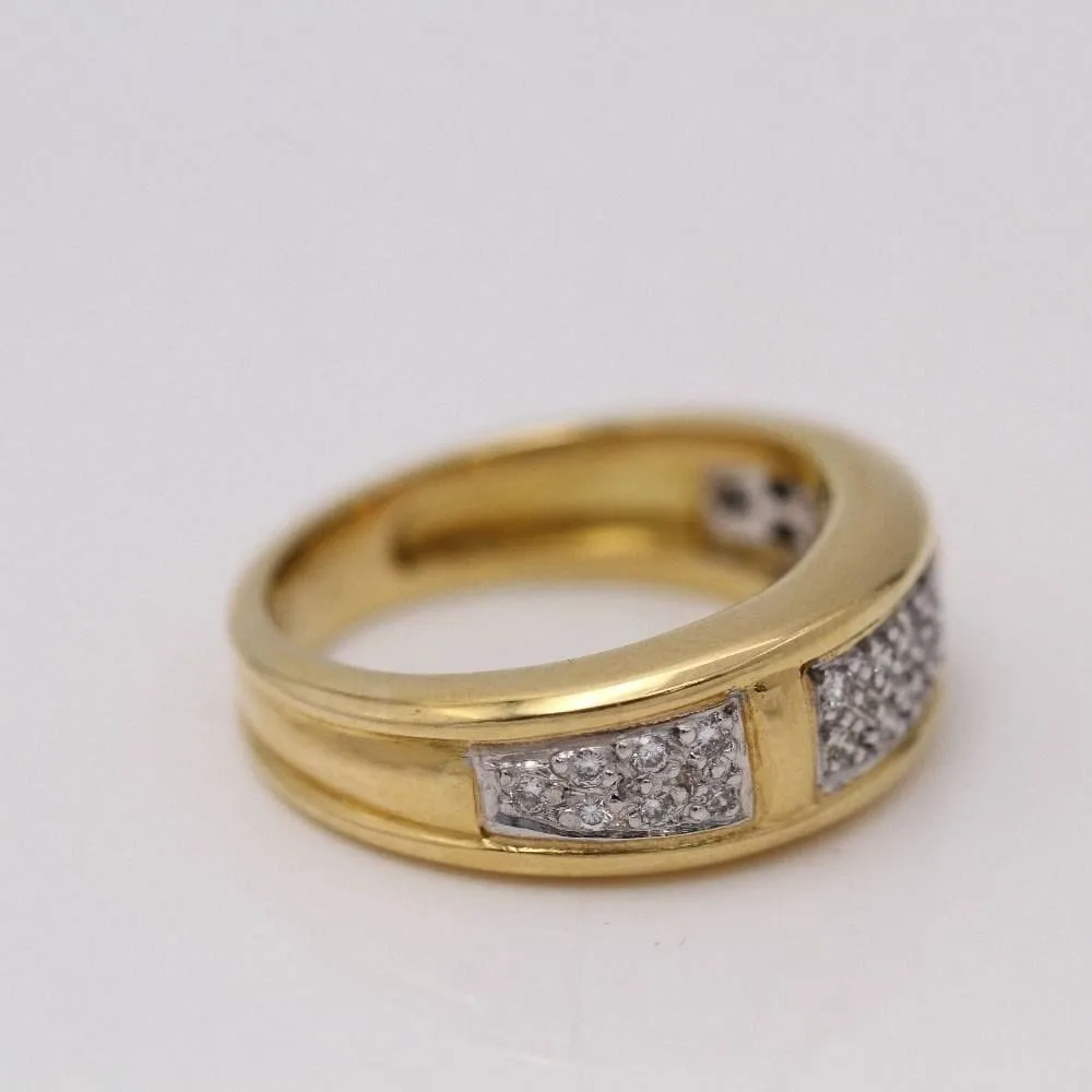bague jonc or et diamants sold by 58 Facettes product image thumbnail 4
