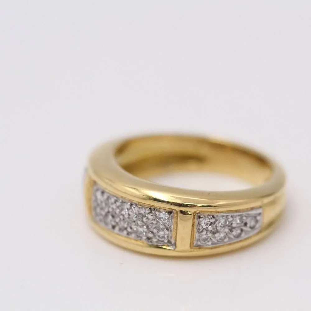 bague jonc or et diamants sold by 58 Facettes product image thumbnail 2