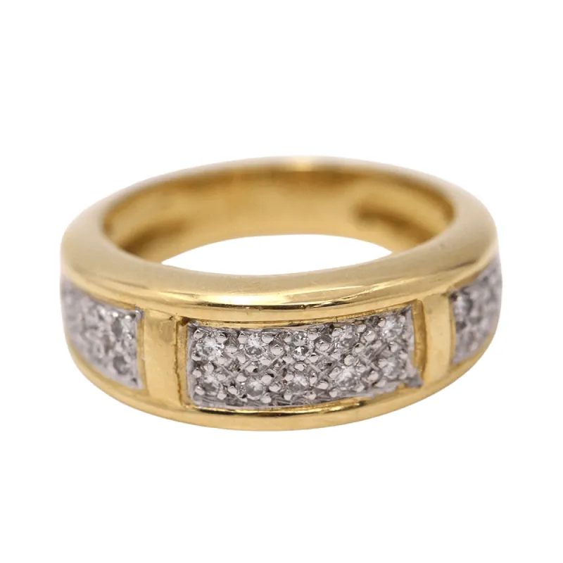 bague jonc or et diamants sold by 58 Facettes
