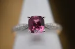 Bague Or Blanc Diamants et Saphir sold by 58 Facettes
