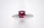 Bague Or Blanc Diamants et Saphir sold by 58 Facettes