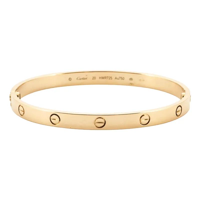 CARTIER - bracelet Love en or jaune sold by 58 Facettes