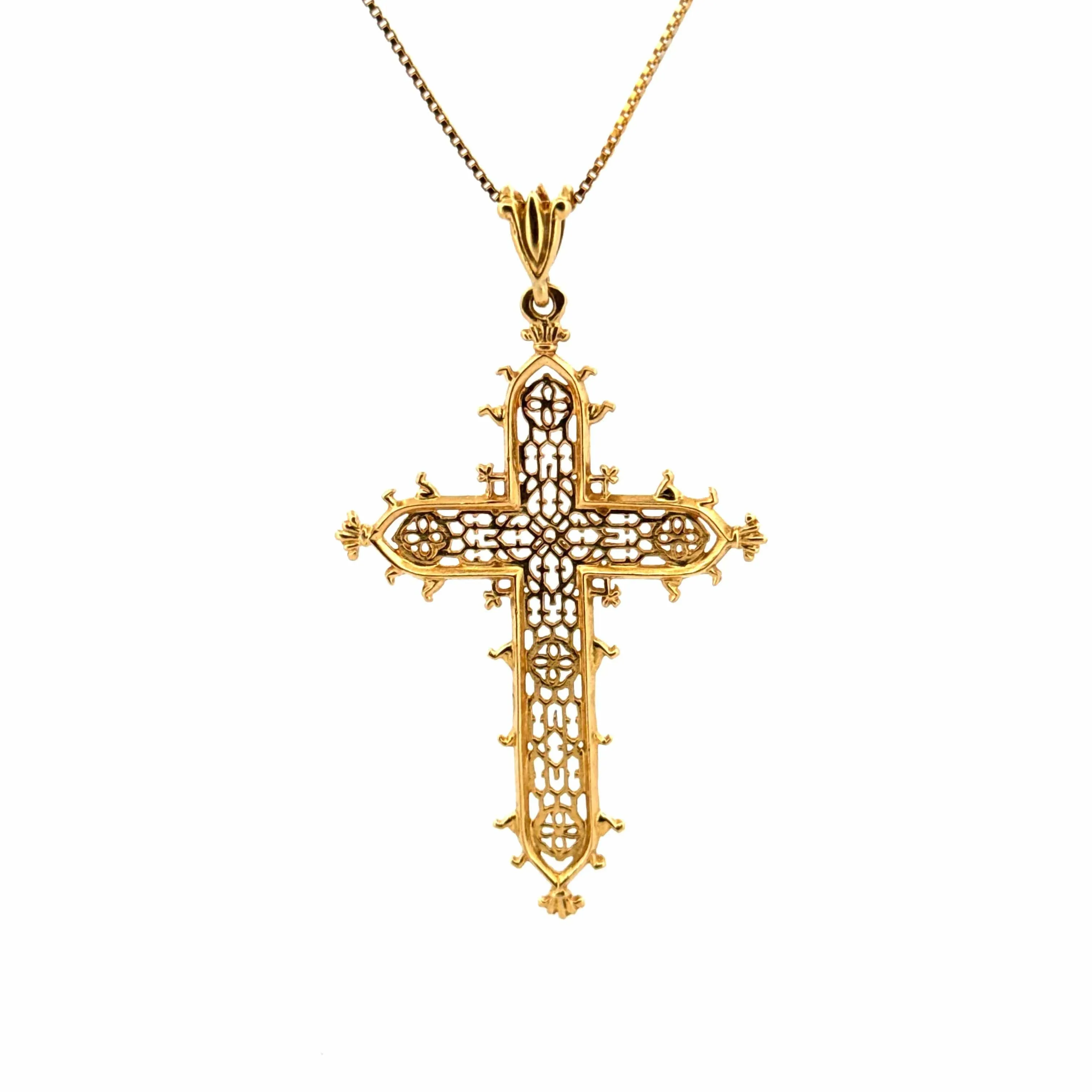 Pendentif Croix or jaune sold by 58 Facettes product image thumbnail 3