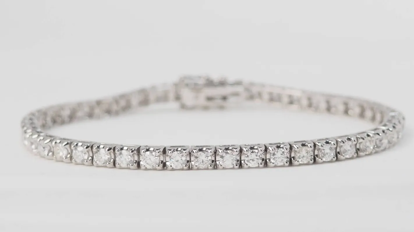 Bracelet rivière en or blanc et diamants sold by 58 Facettes