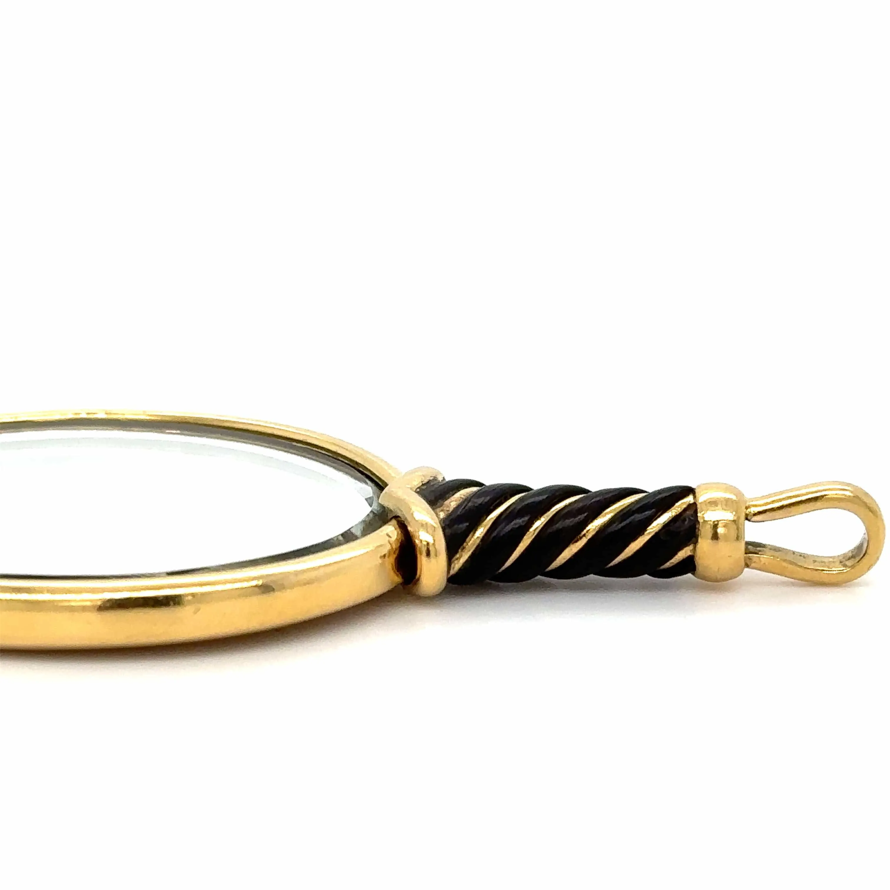 PENDENTIF MIROIR TORSADE OR JAUNE sold by 58 Facettes product image thumbnail 4