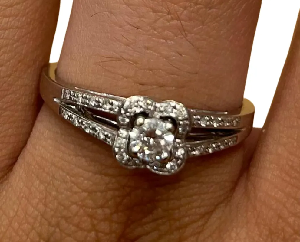 MAUBOUSSIN - Solitaire or blanc diamants sold by 58 Facettes
