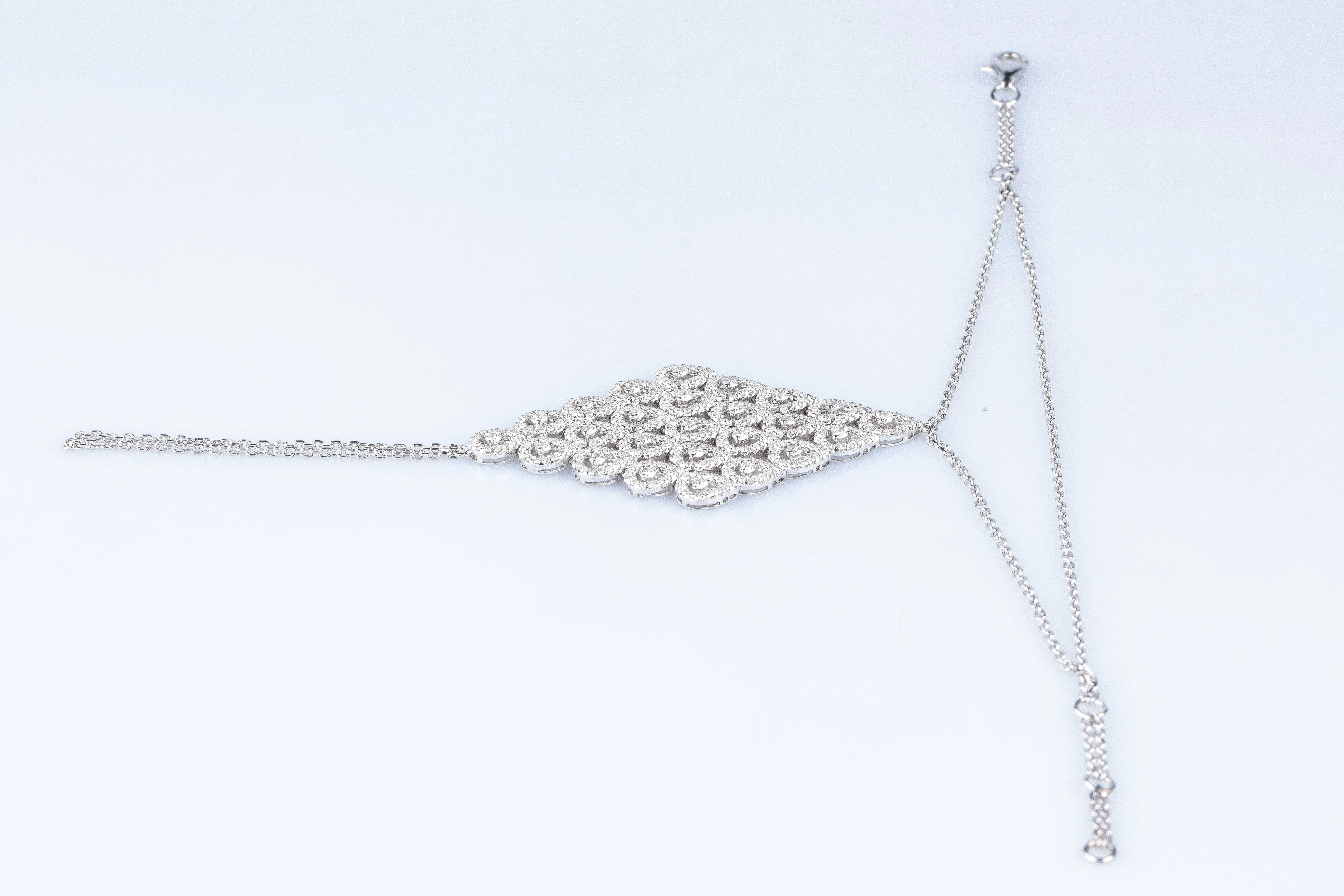 Bijou de main haute joaillerie or blanc sold by 58 Facettes