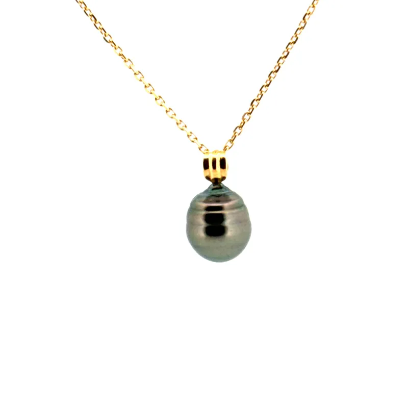 Collier Or Jaune 18 k & Perle de Tahitit sold by 58 Facettes