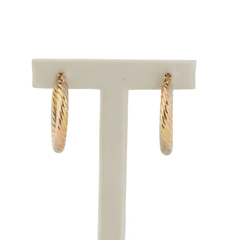 Boucles d'oreilles créoles 3 Ors sold by 58 Facettes