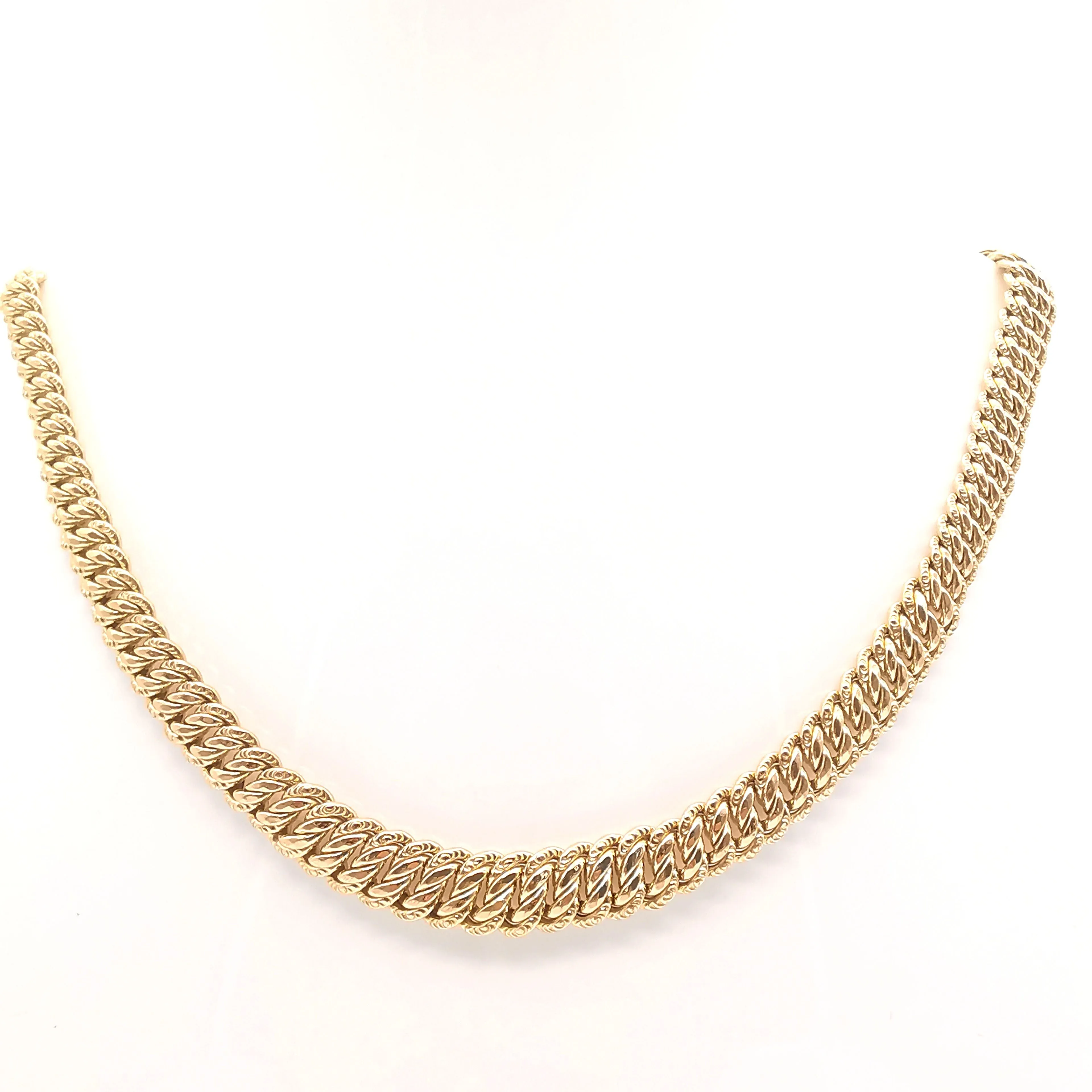 Collier maille américaine en or jaune sold by 58 Facettes