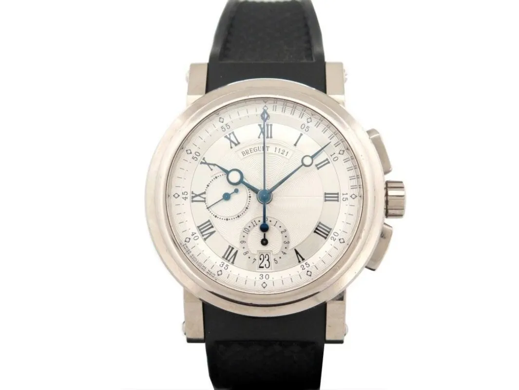 montre BREGUET marine chronographe 42mm or blanc sold by 58 Facettes