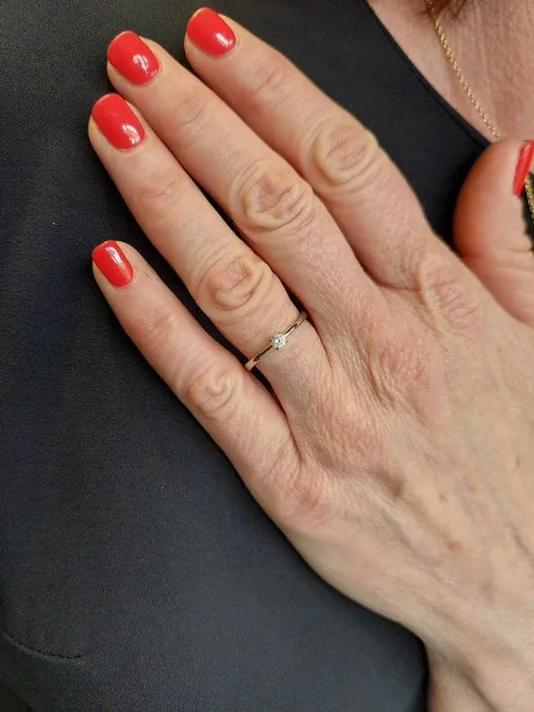 Solitaire or blanc diamant sold by 58 Facettes product image thumbnail 2