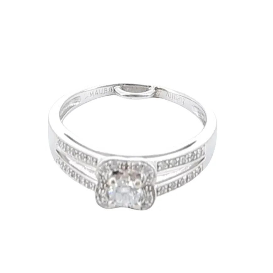 MAUBOUSSSIN - Bague Chance of Love or blanc et Diamants sold by 58 Facettes