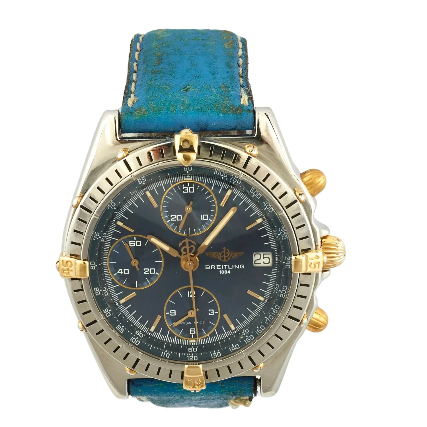 Breitling - Montre Chronomat en or jaune et acier sold by 58 Facettes product image thumbnail 5