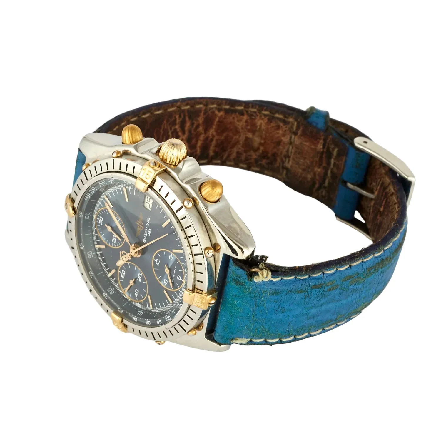 Breitling - Montre Chronomat en or jaune et acier sold by 58 Facettes product image thumbnail 3