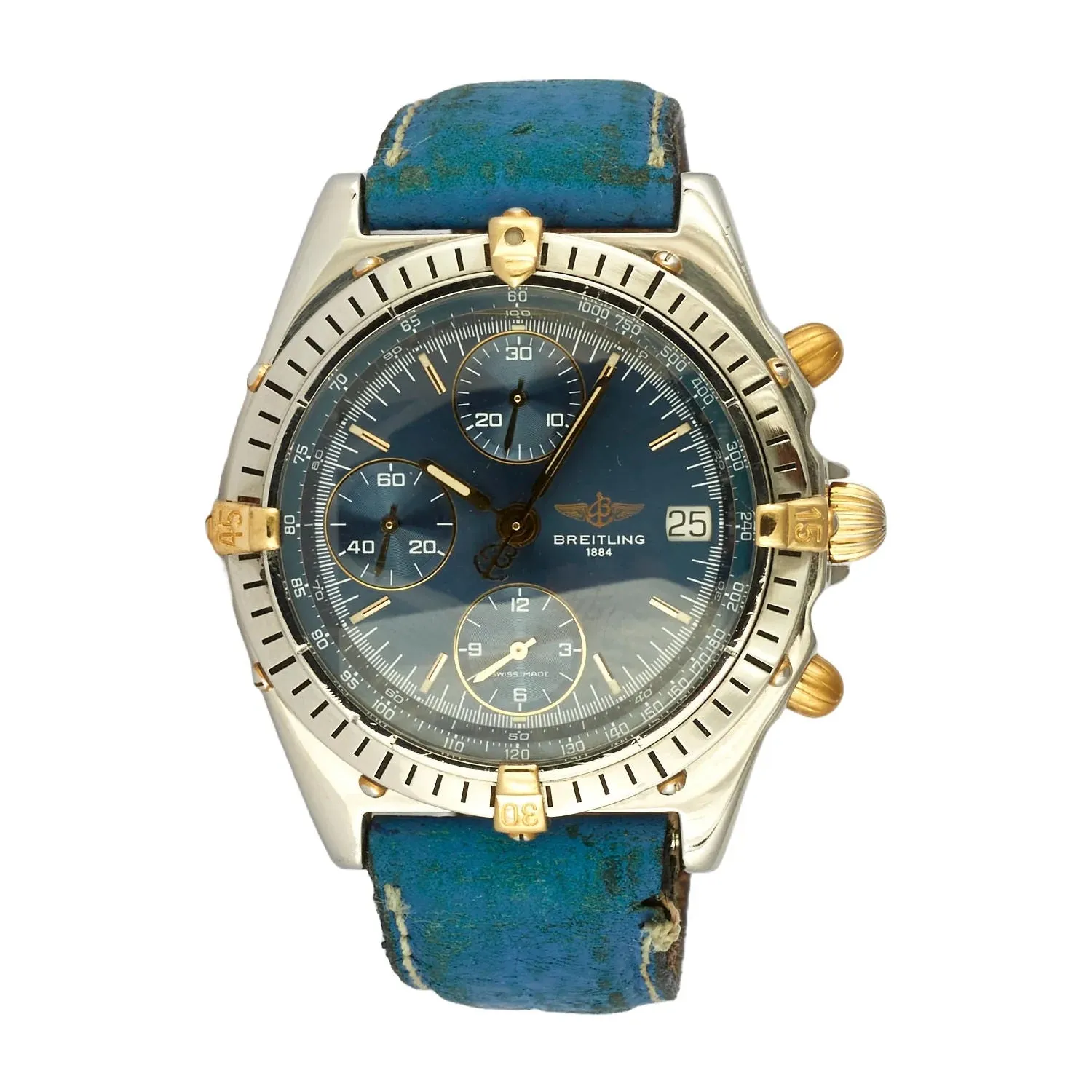 Breitling - Montre Chronomat en or jaune et acier sold by 58 Facettes