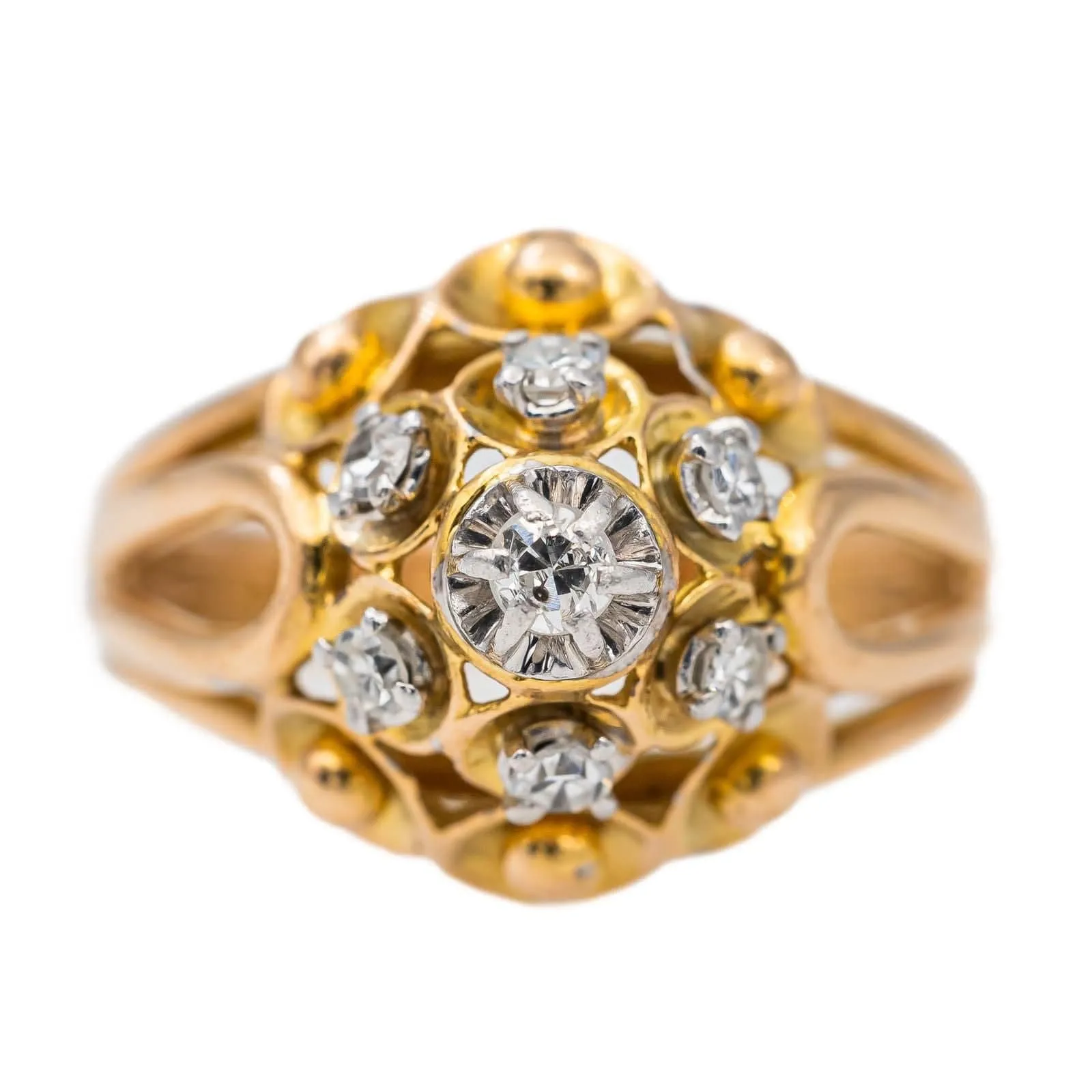 Bague Or rose Diamant sold by 58 Facettes