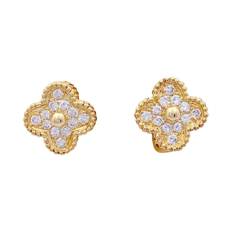 Boucles d'oreilles Van Cleef & Arpels, "Vintage Alhambra", or jaune, diamants. made by 58 Facettes