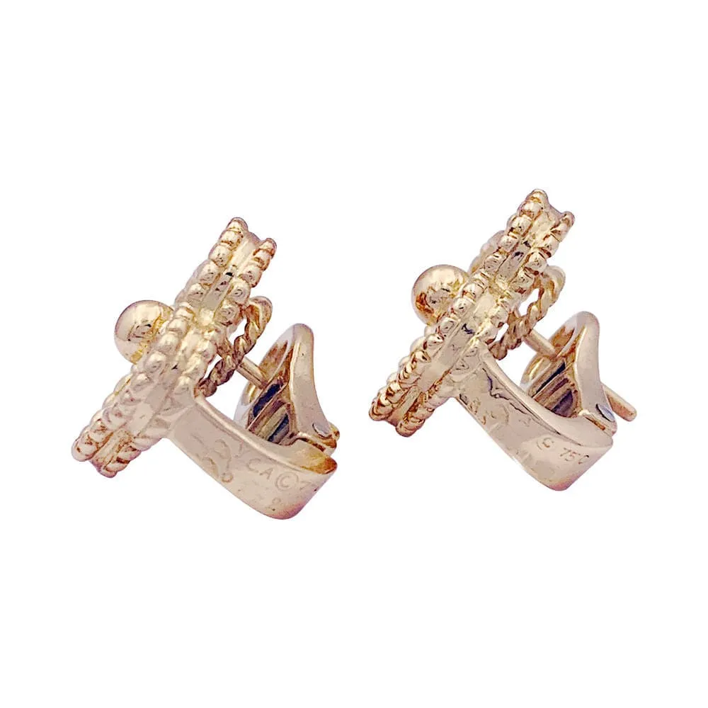 Boucles d'oreilles Van Cleef & Arpels, "Vintage Alhambra", or jaune, diamants. sold by 58 Facettes product image thumbnail 4