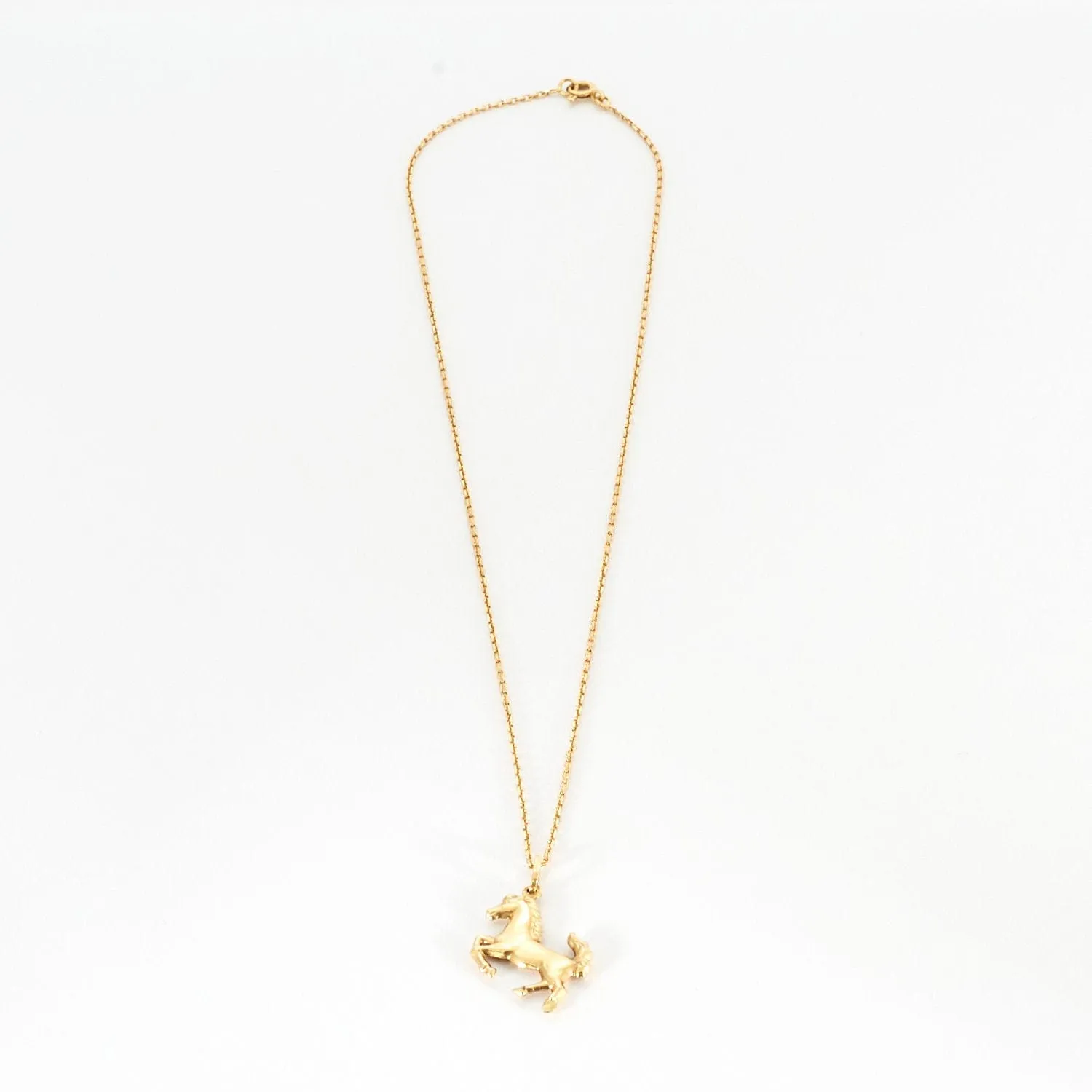 Chaîne or jaune pendentif cheval sold by 58 Facettes product image thumbnail 4