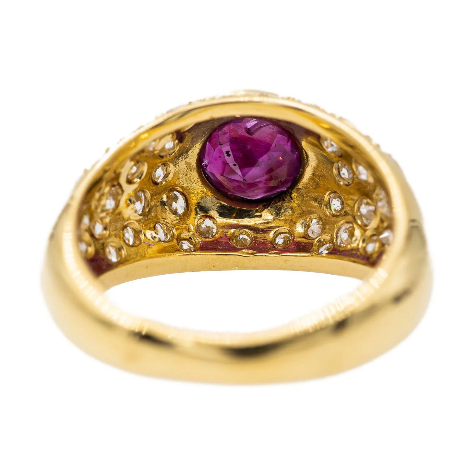 Bague Jonc Or jaune Rubis sold by 58 Facettes product image thumbnail 5