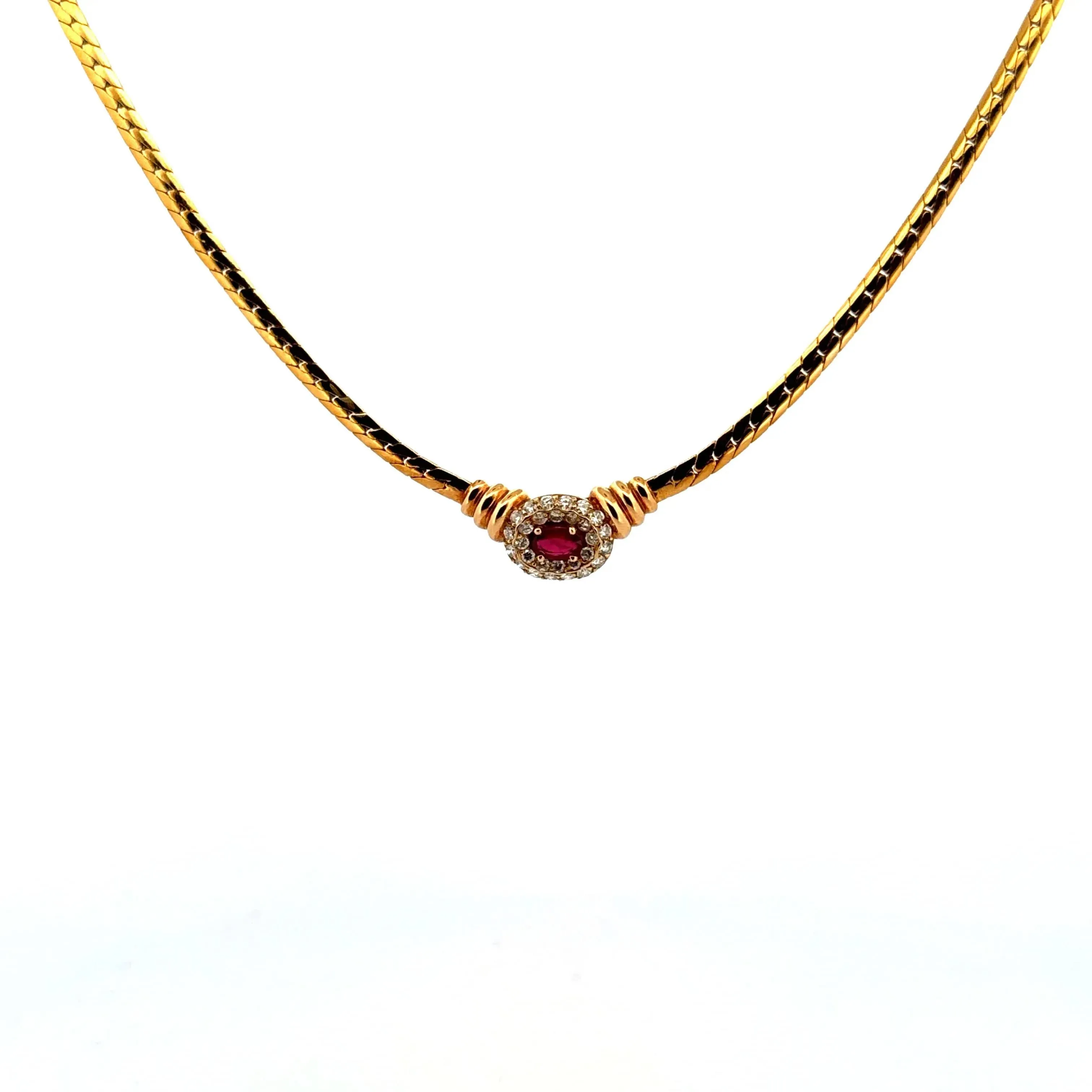 Collier Vintage Or Jaune Rubis & Diamants sold by 58 Facettes product image thumbnail 3