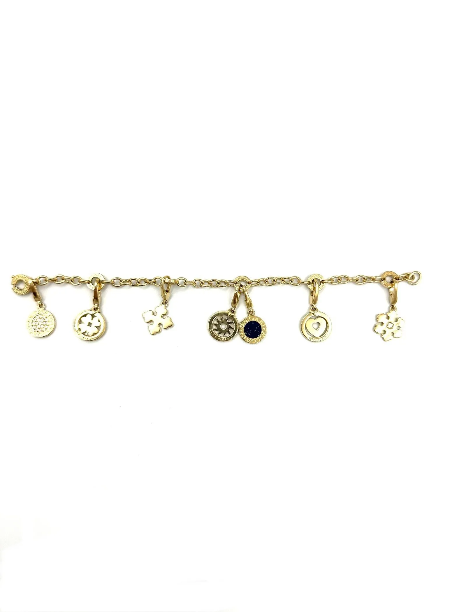 BVLGARI. Bracelet Charms en or jaune 18K sold by 58 Facettes product image thumbnail 2