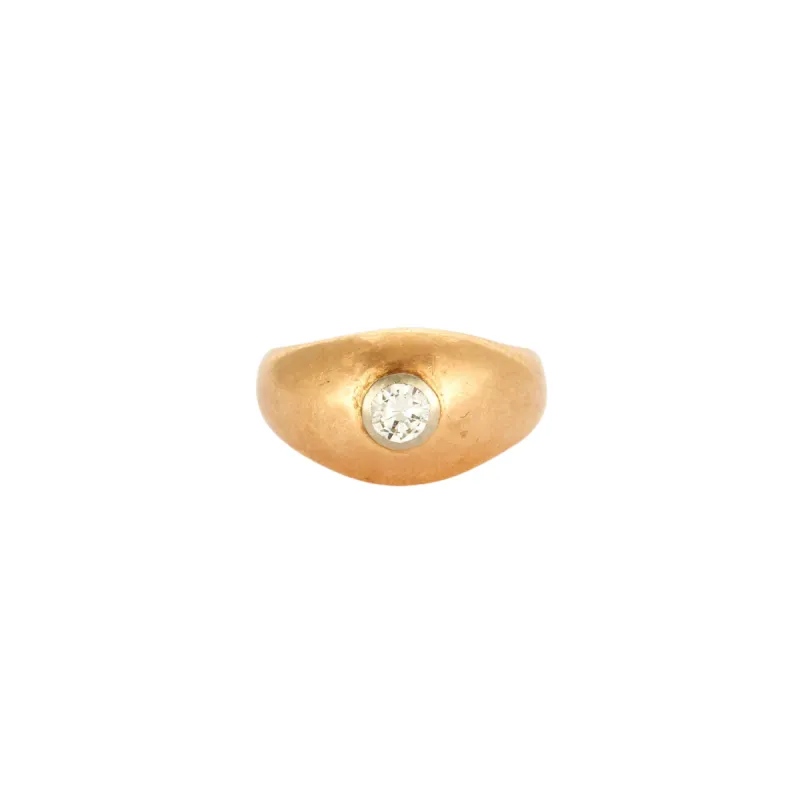 Bague or jaune diamant sold by 58 Facettes