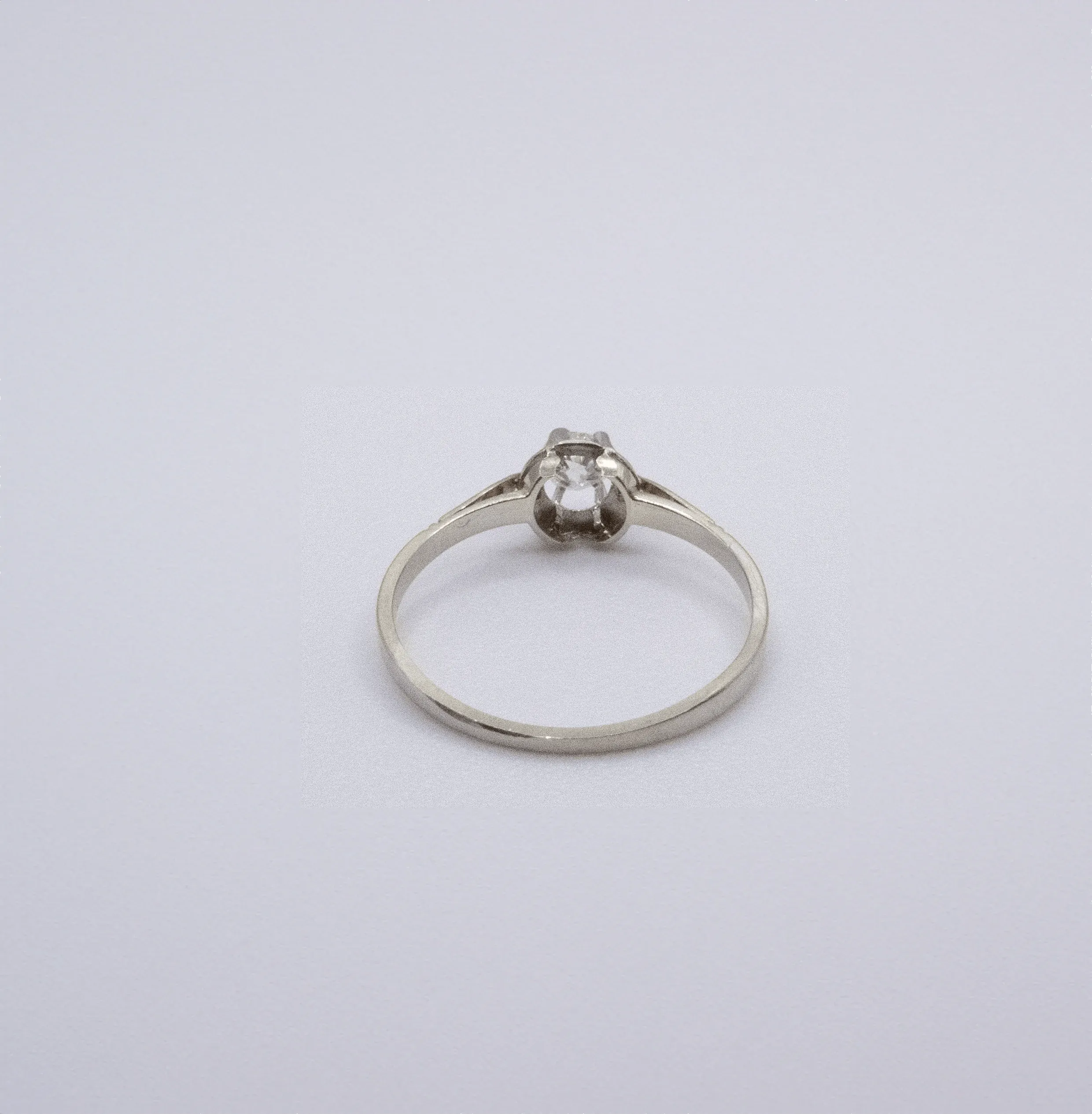 Solitaire Or Blanc Diamant sold by 58 Facettes product image thumbnail 5