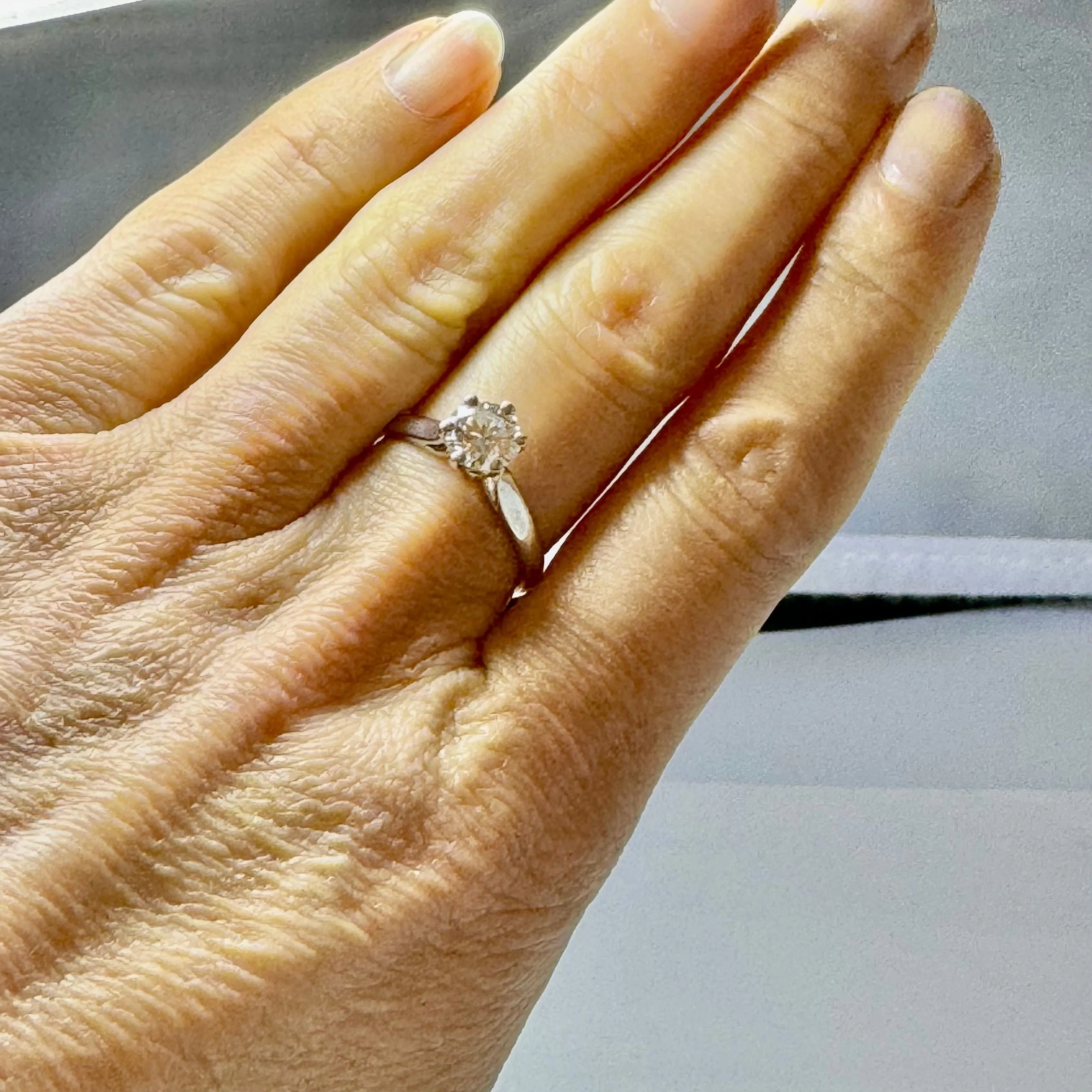 Solitaire Or blanc Diamant sold by 58 Facettes product image thumbnail 2