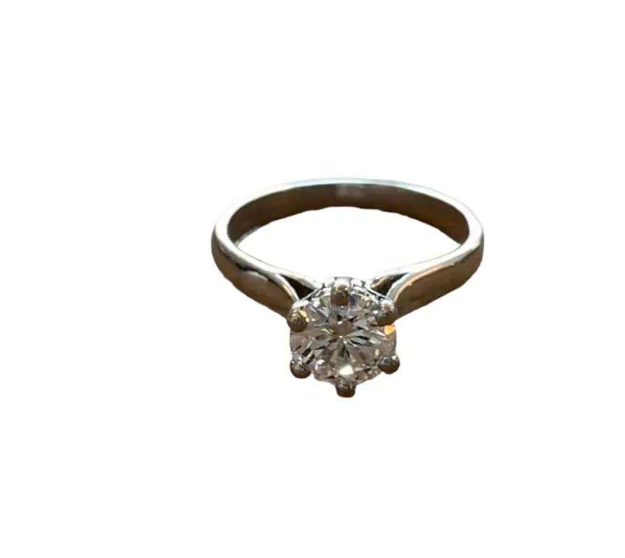 Solitaire Or blanc Diamant sold by 58 Facettes