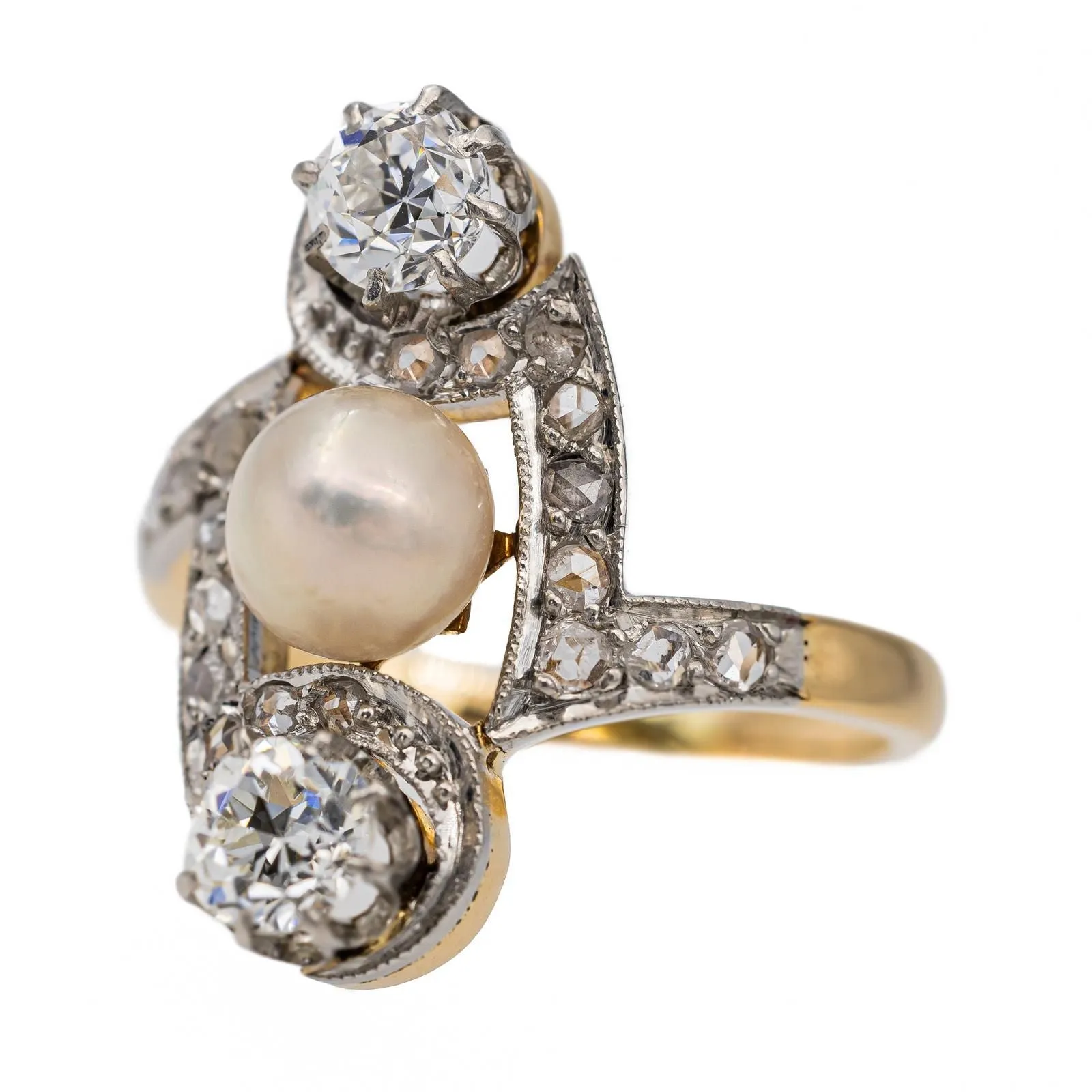 Bague Or jaune Perle sold by 58 Facettes product image thumbnail 3