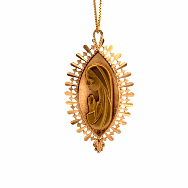 Pendentif Marie or jaune sold by 58 Facettes