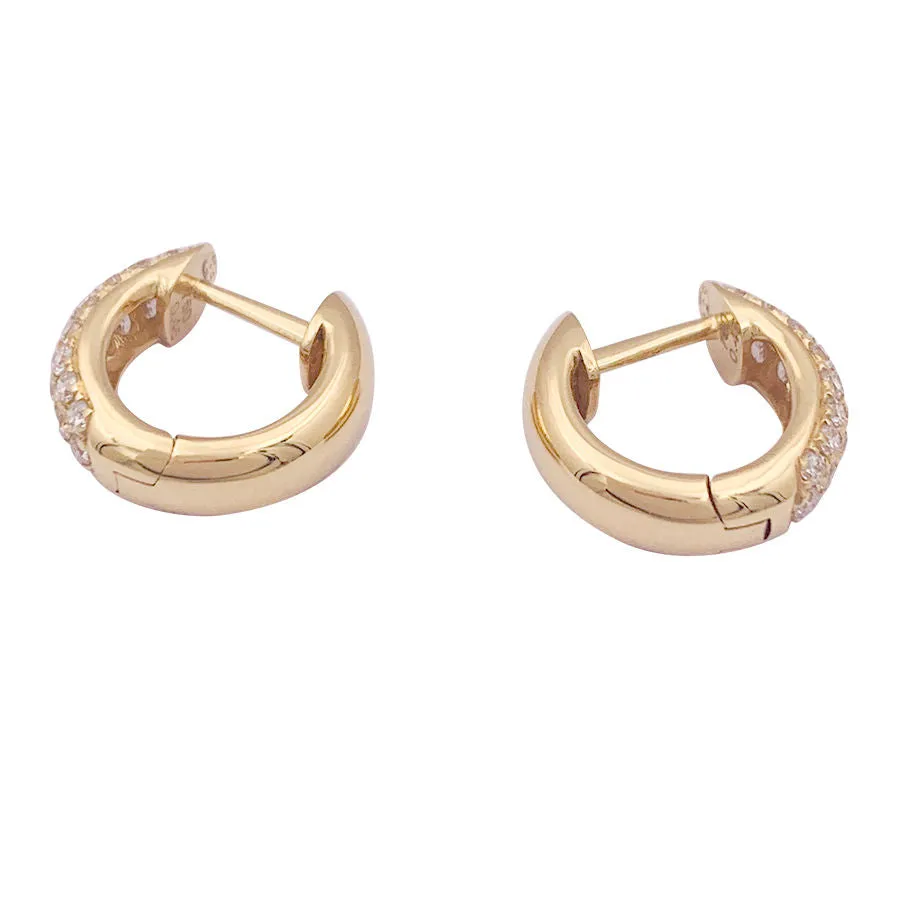 Créoles or jaune et diamants. sold by 58 Facettes product image thumbnail 2