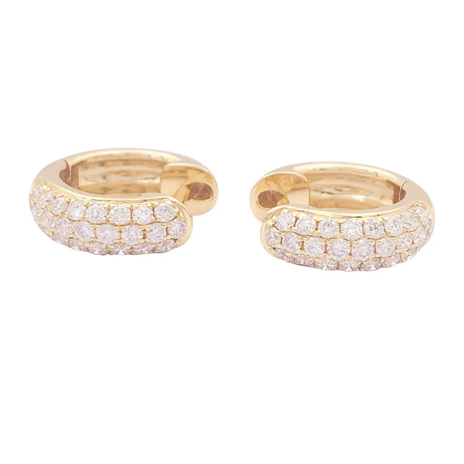 Créoles or jaune et diamants. sold by 58 Facettes product image thumbnail 3