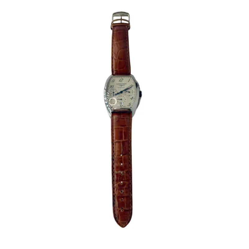 Longines Evidenza - Montre chronographe automatique en acier made by 58 Facettes