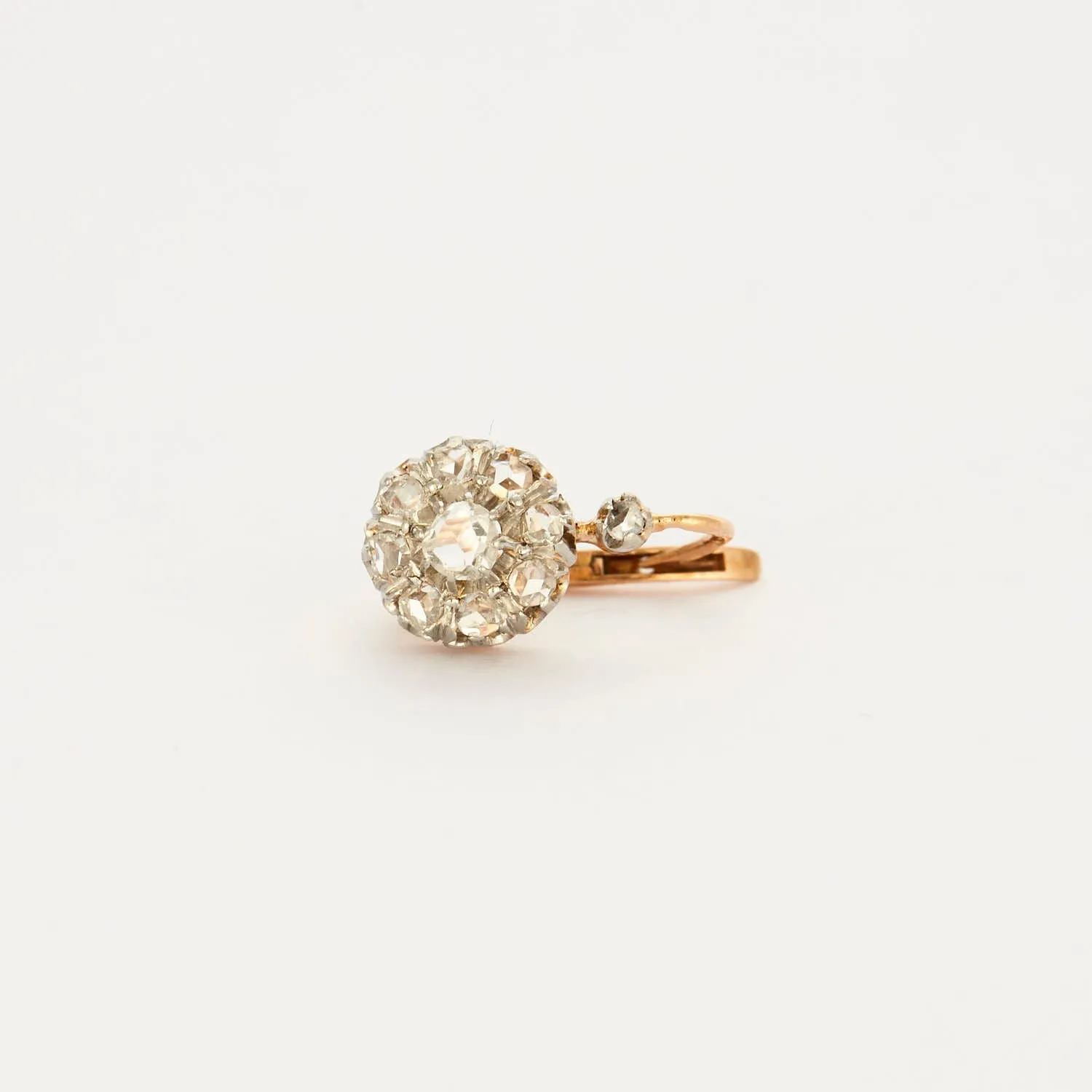 Boucles d'oreilles or jaune et gris diamants sold by 58 Facettes product image thumbnail 4