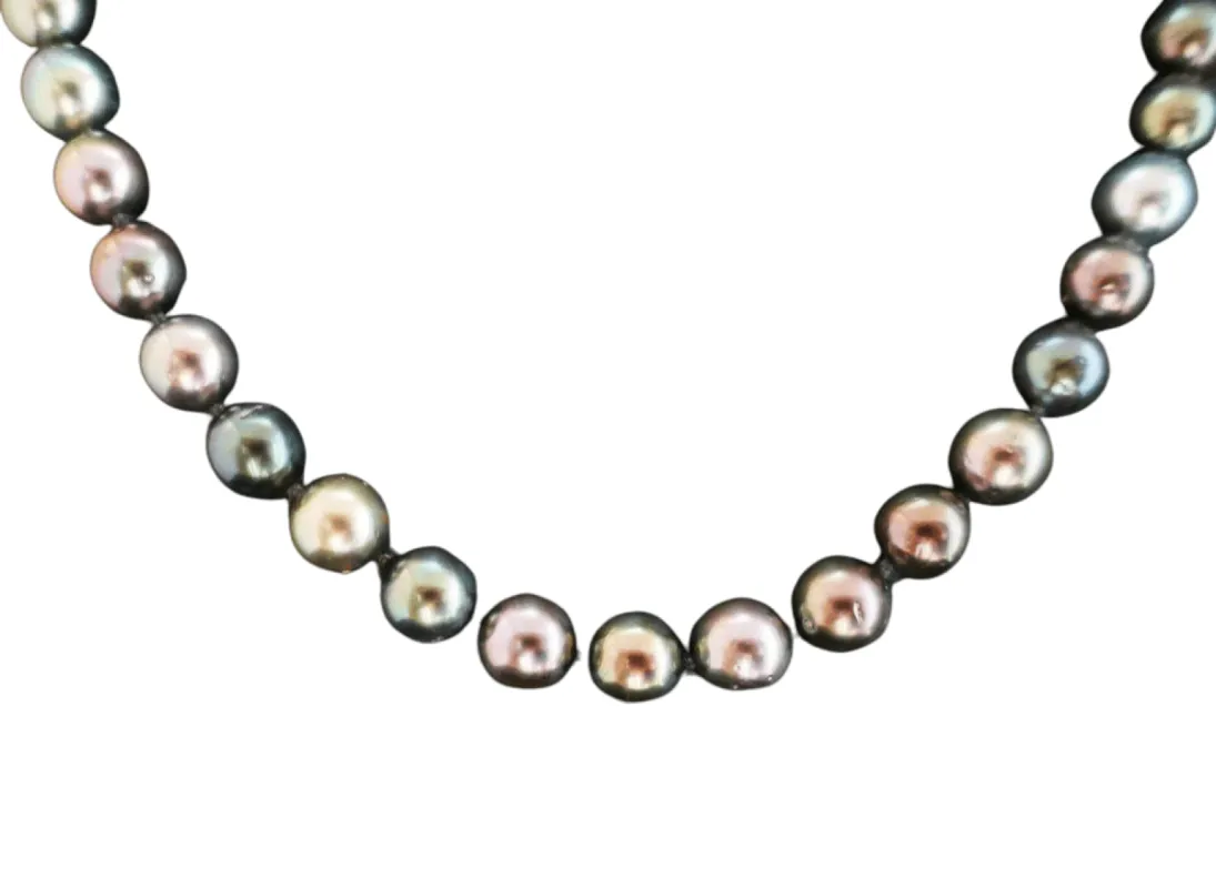 Collier Choker de Perles de Tahiti, Fermoir Diamants sold by 58 Facettes