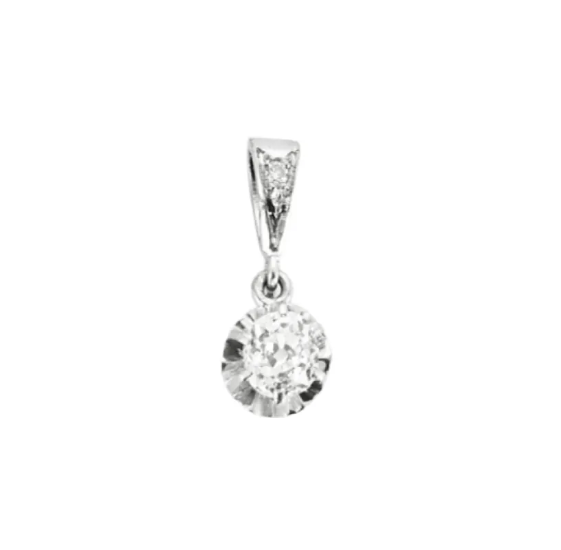 Pendentif en or gris diamant sold by 58 Facettes