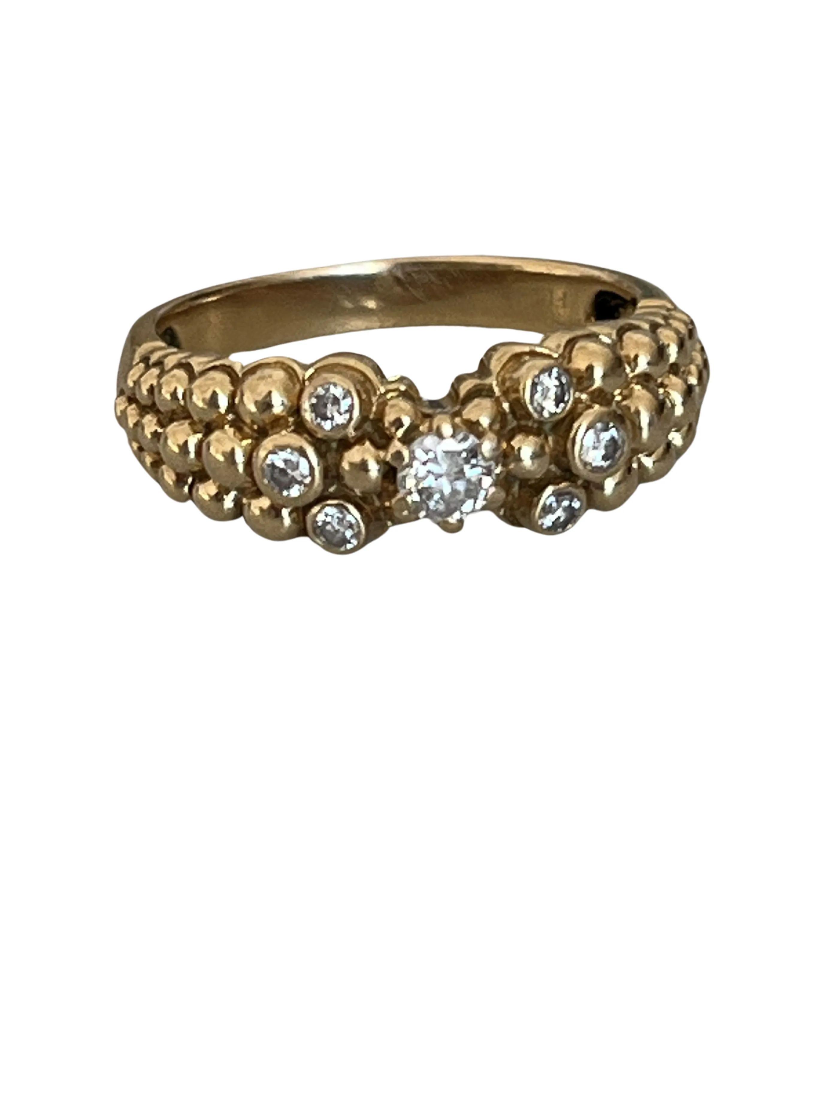 FRED - Bague or jaune diamants sold by 58 Facettes