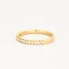 Demie alliance en or jaune et diamants sold by 58 Facettes