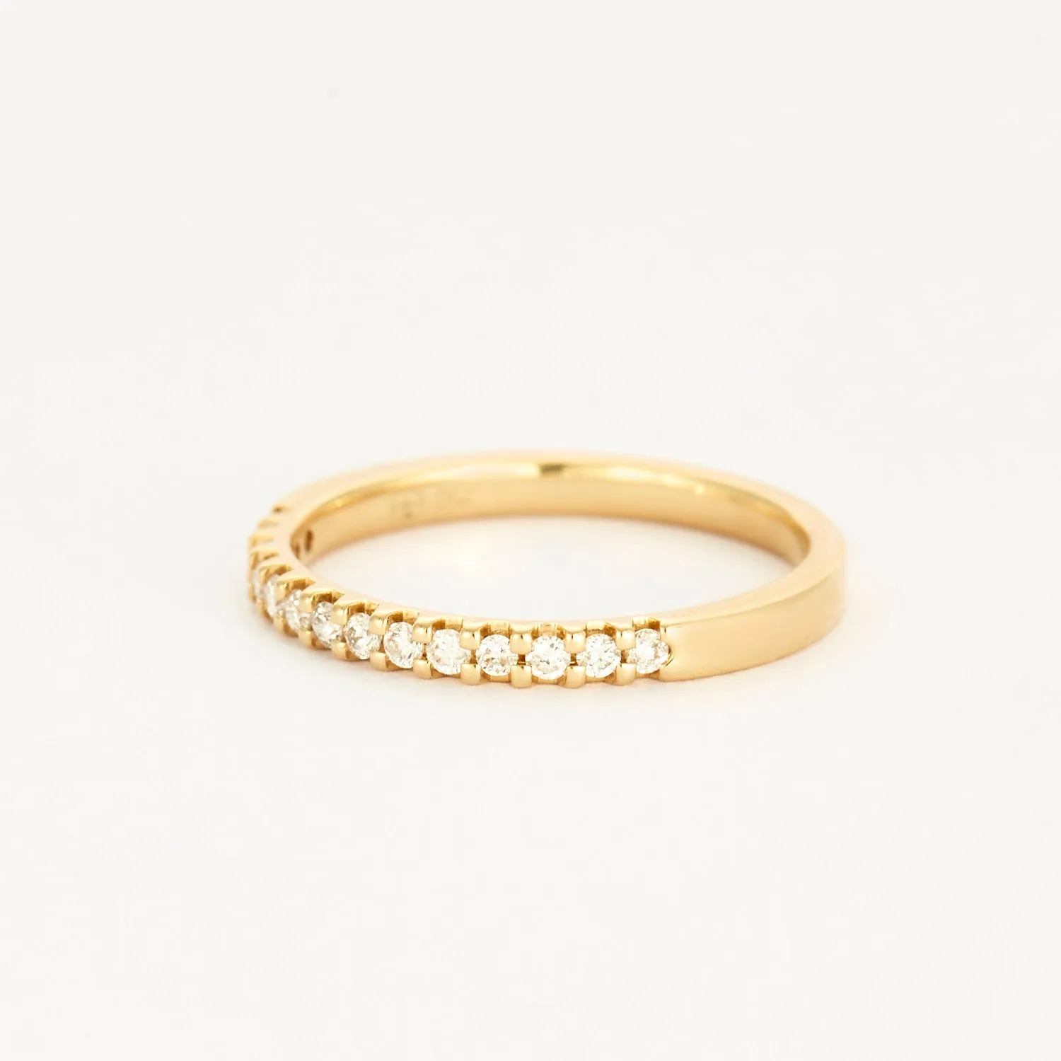 Demie alliance en or jaune et diamants sold by 58 Facettes product image thumbnail 3