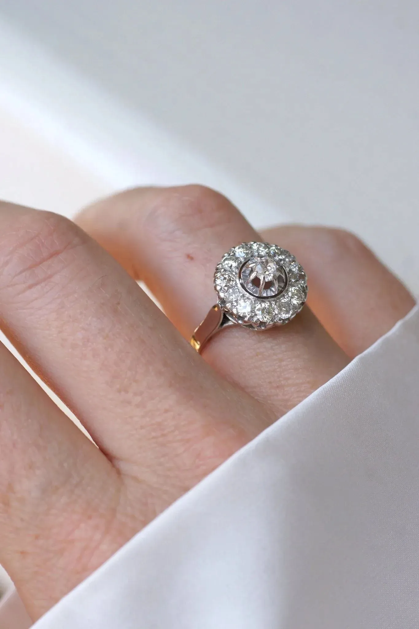 Bague Ronde Cible Art Déco Diamants sold by 58 Facettes product image thumbnail 2