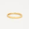 Demie alliance en or jaune et diamants sold by 58 Facettes