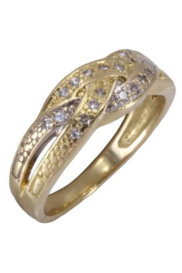 Bague moderne entrelacée diamants sold by 58 Facettes product image thumbnail 5