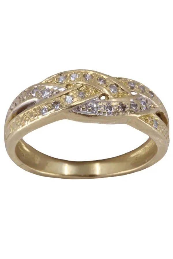 Bague moderne entrelacée diamants sold by 58 Facettes product image thumbnail 3