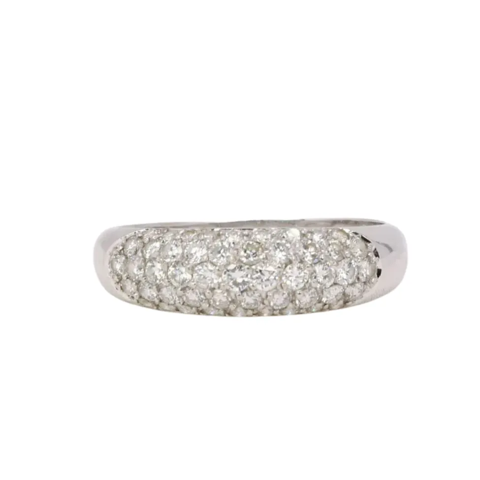 Bague jonc diamants 1 carat sold by 58 Facettes