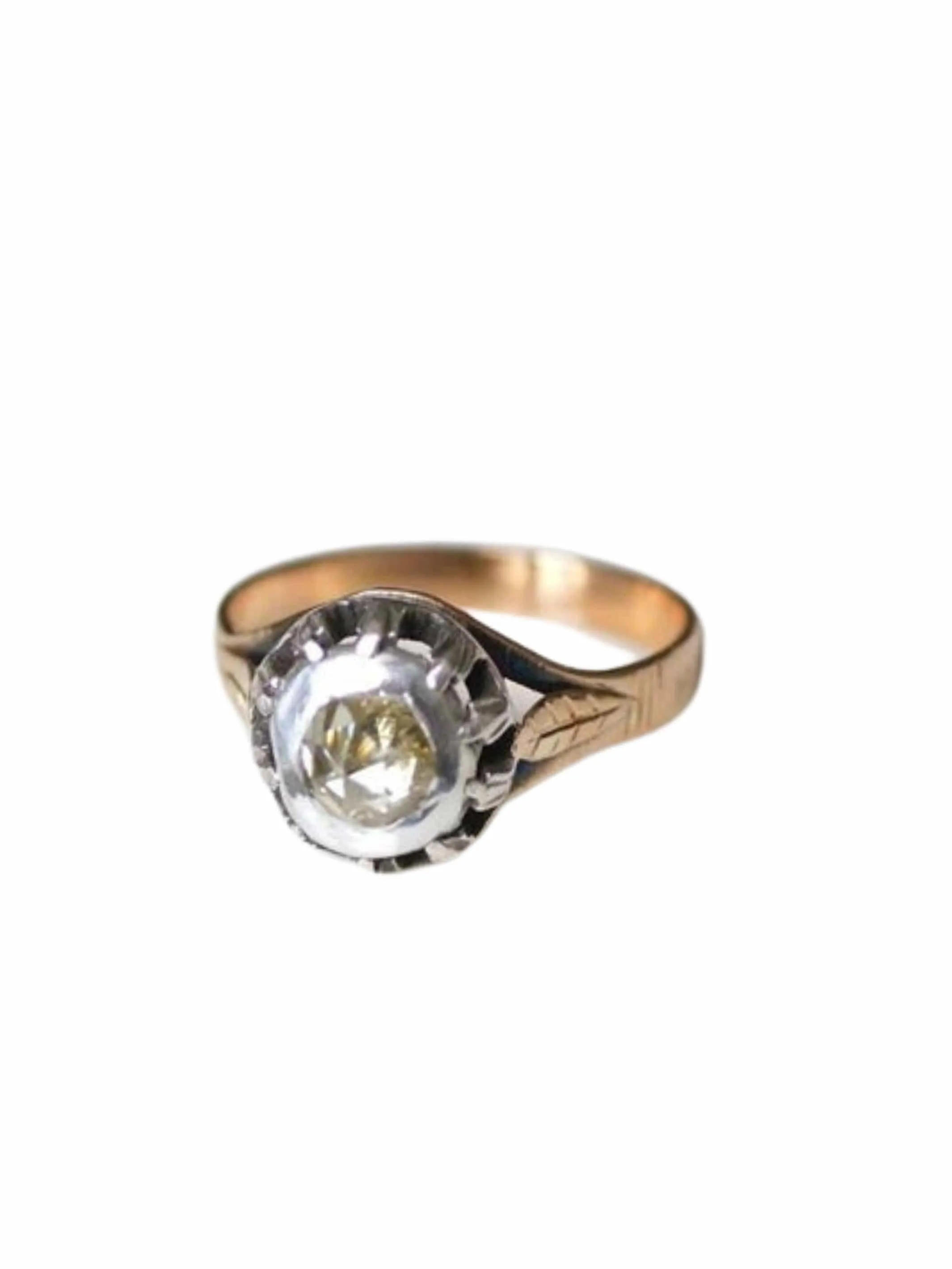 Bague ancienne solitaire diamant taille rose 0,60 Ct sold by 58 Facettes